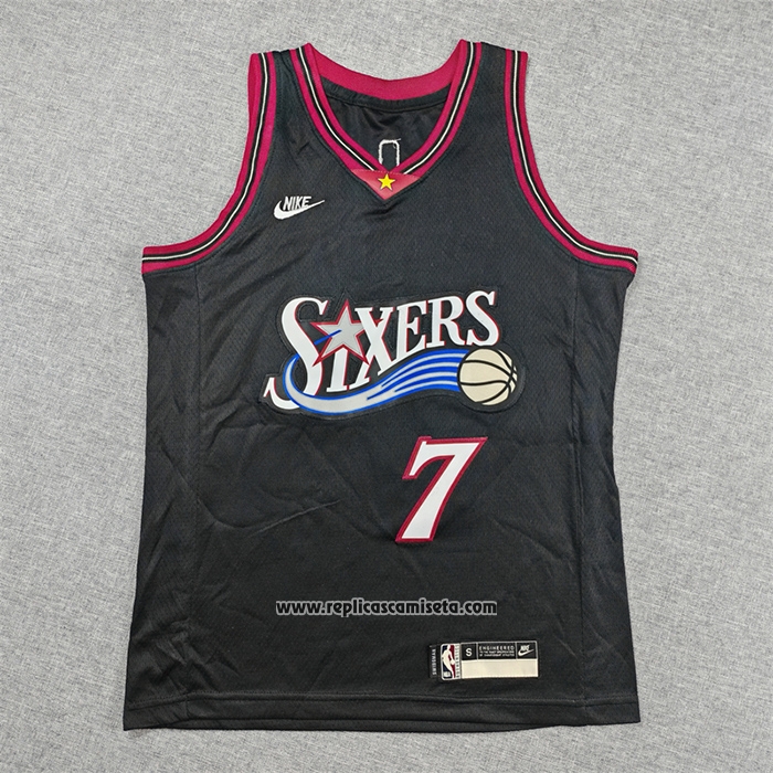 Camiseta Nino Philadelphia 76ers Jaylen Brown NO 7 Classic 2025-26 Negro